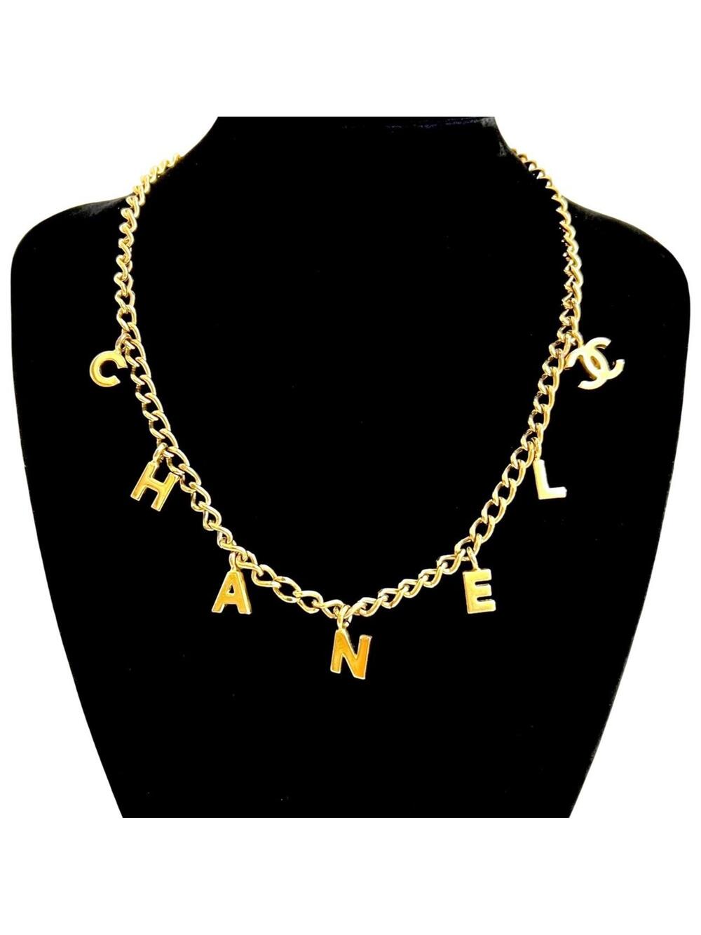 Chanel Cc Logo Chain Pendant Necklace #222234C14B